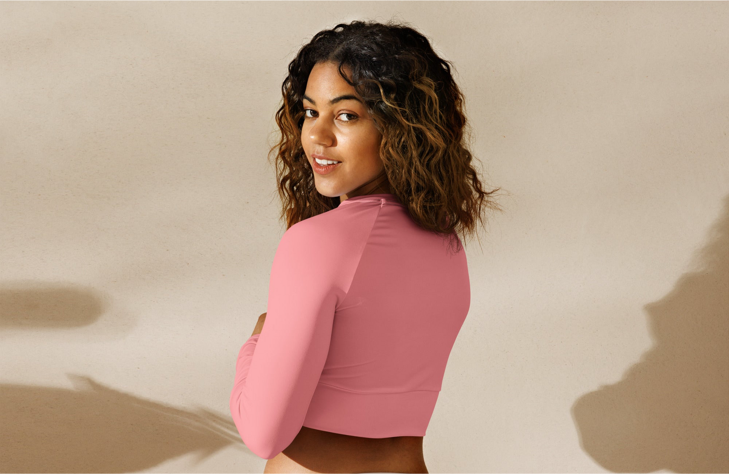 Eco-Active Long-Sleeve Crop Top