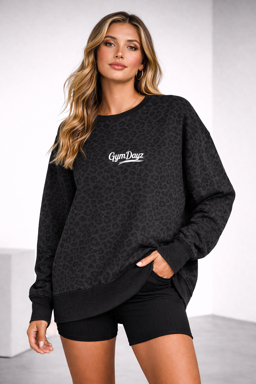 Black Leopard Weekend Crew